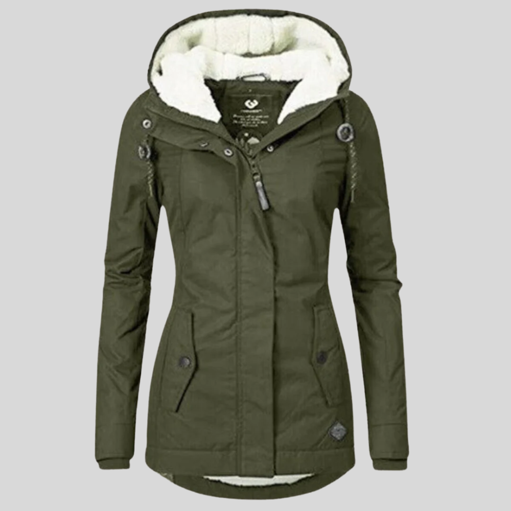 Olive - Elegant Padded Jacket for Women