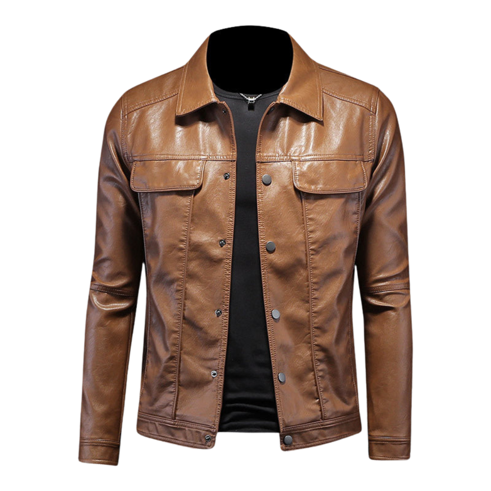 Giles - Leather biker jacket