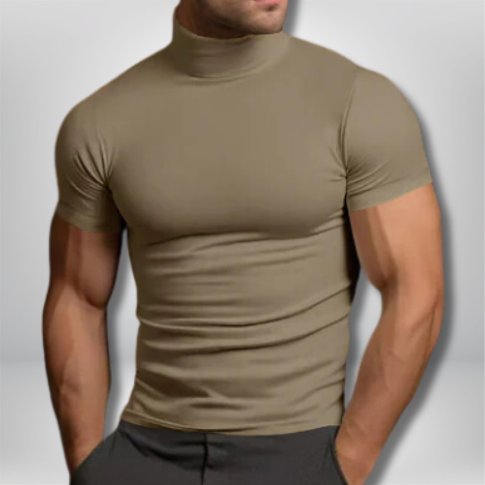 Tyler - Muscle Fit Turtleneck T-shirt