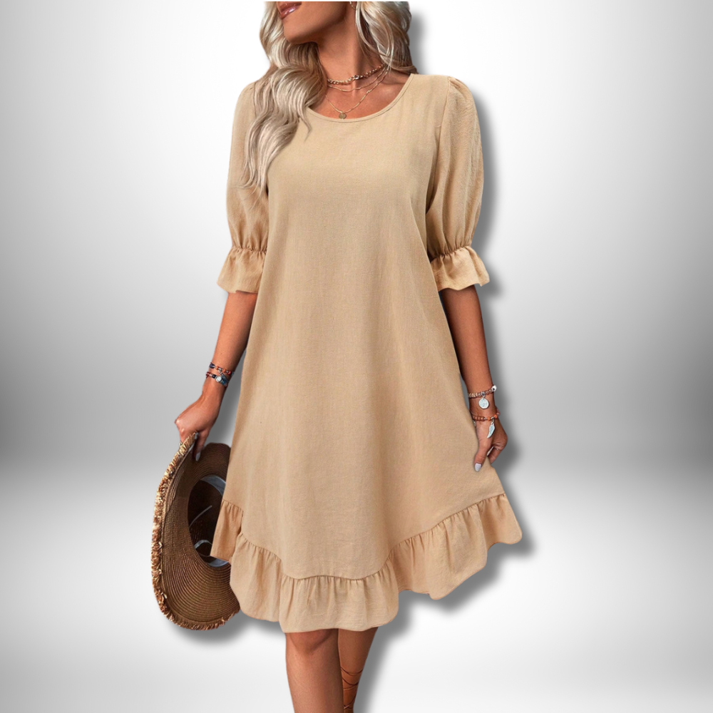 Freya - Elegant Dress With Ruffles