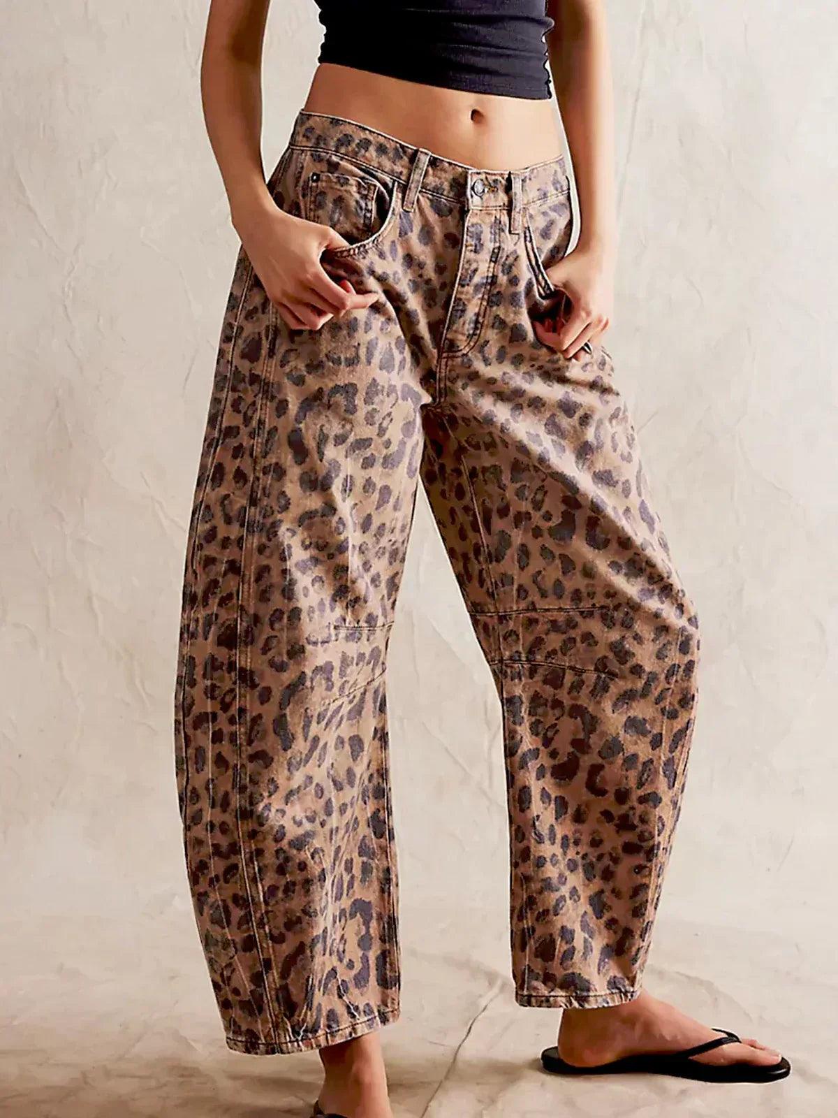 Isla | Leopard Print Jeans