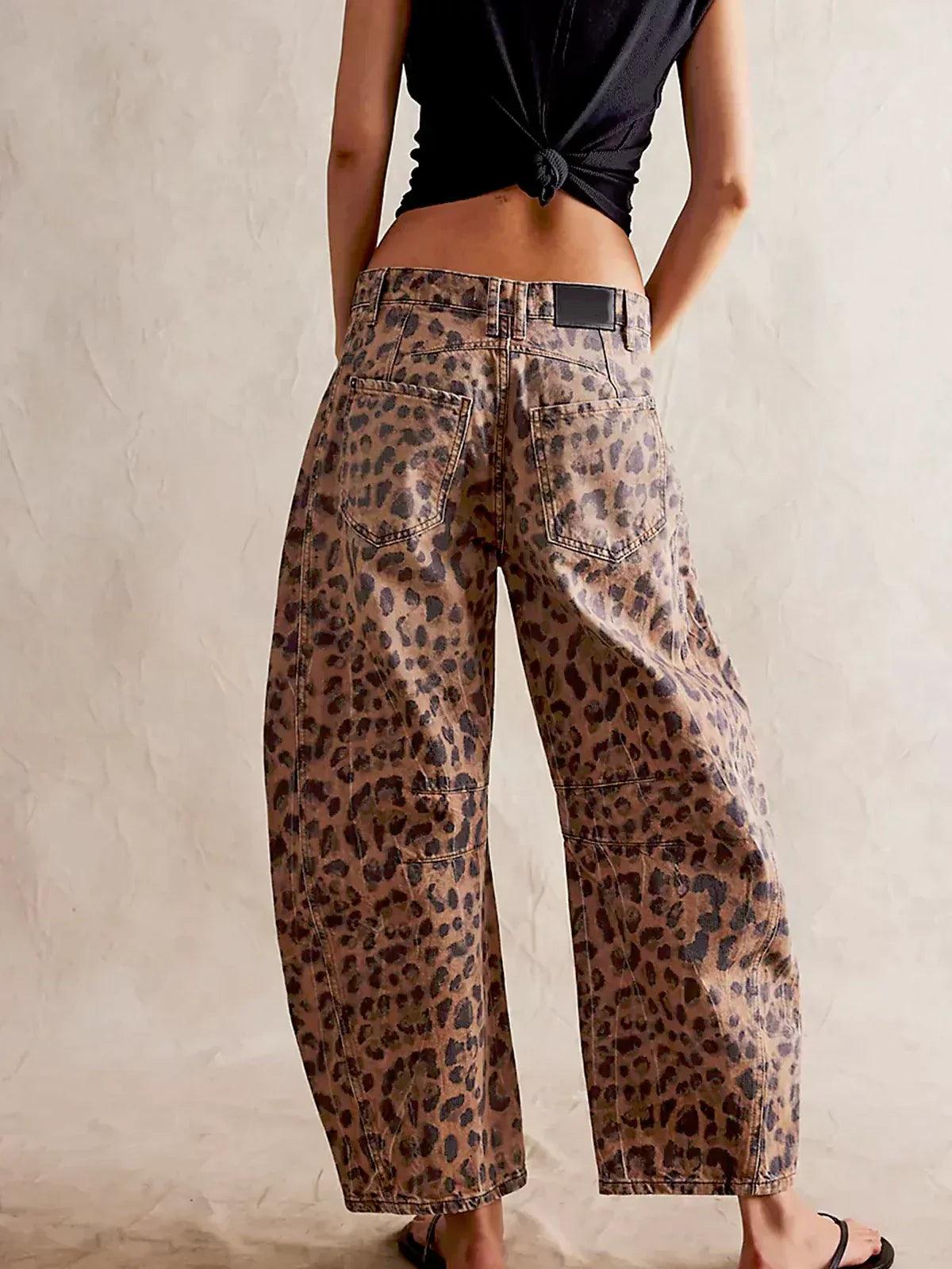 Isla | Leopard Print Jeans