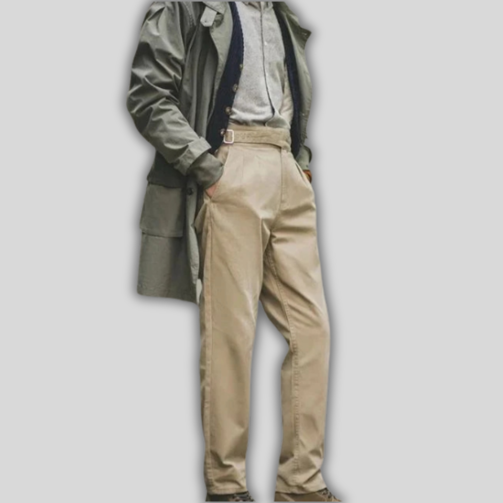 Alfred - Trousers with pleated front