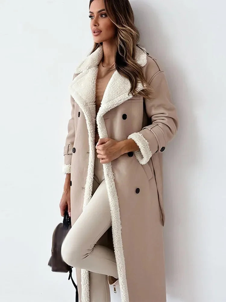 Narlee - Trendy Long Winter Coat for Women