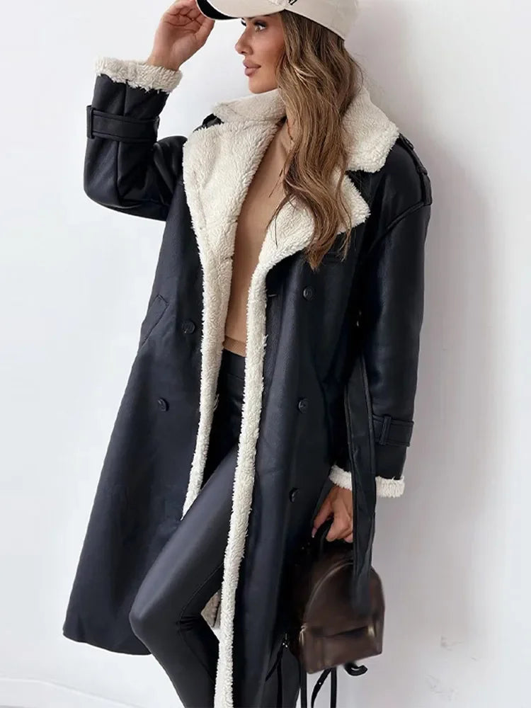 Narlee - Trendy Long Winter Coat for Women