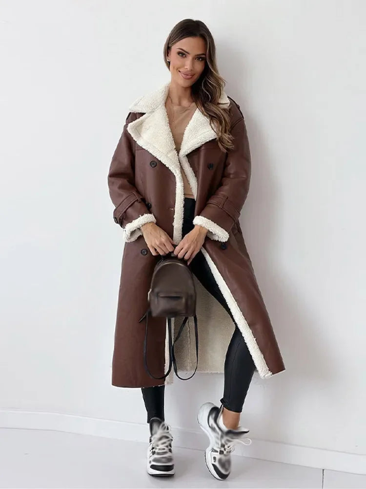 Narlee - Trendy Long Winter Coat for Women