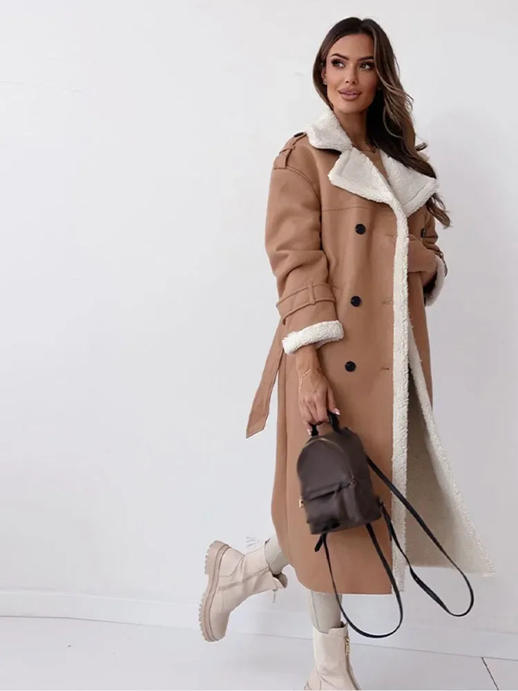 Narlee - Trendy Long Winter Coat for Women