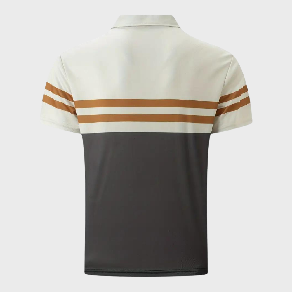 Enrico - Casual striped polo shirt for men