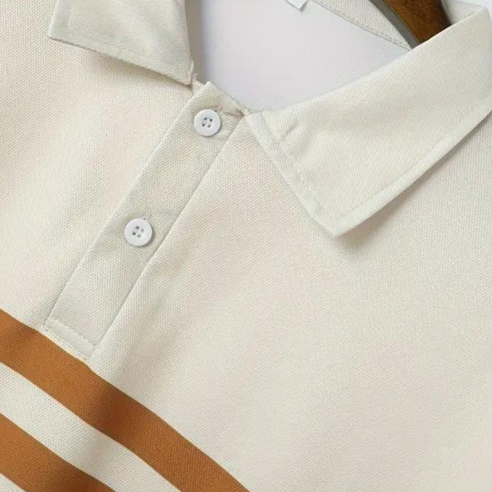 Enrico - Casual striped polo shirt for men