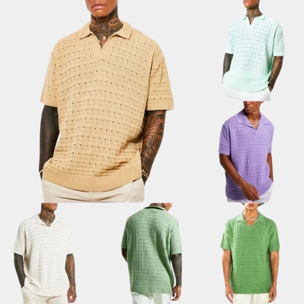 Eden - Breathable men's summer polo shirt