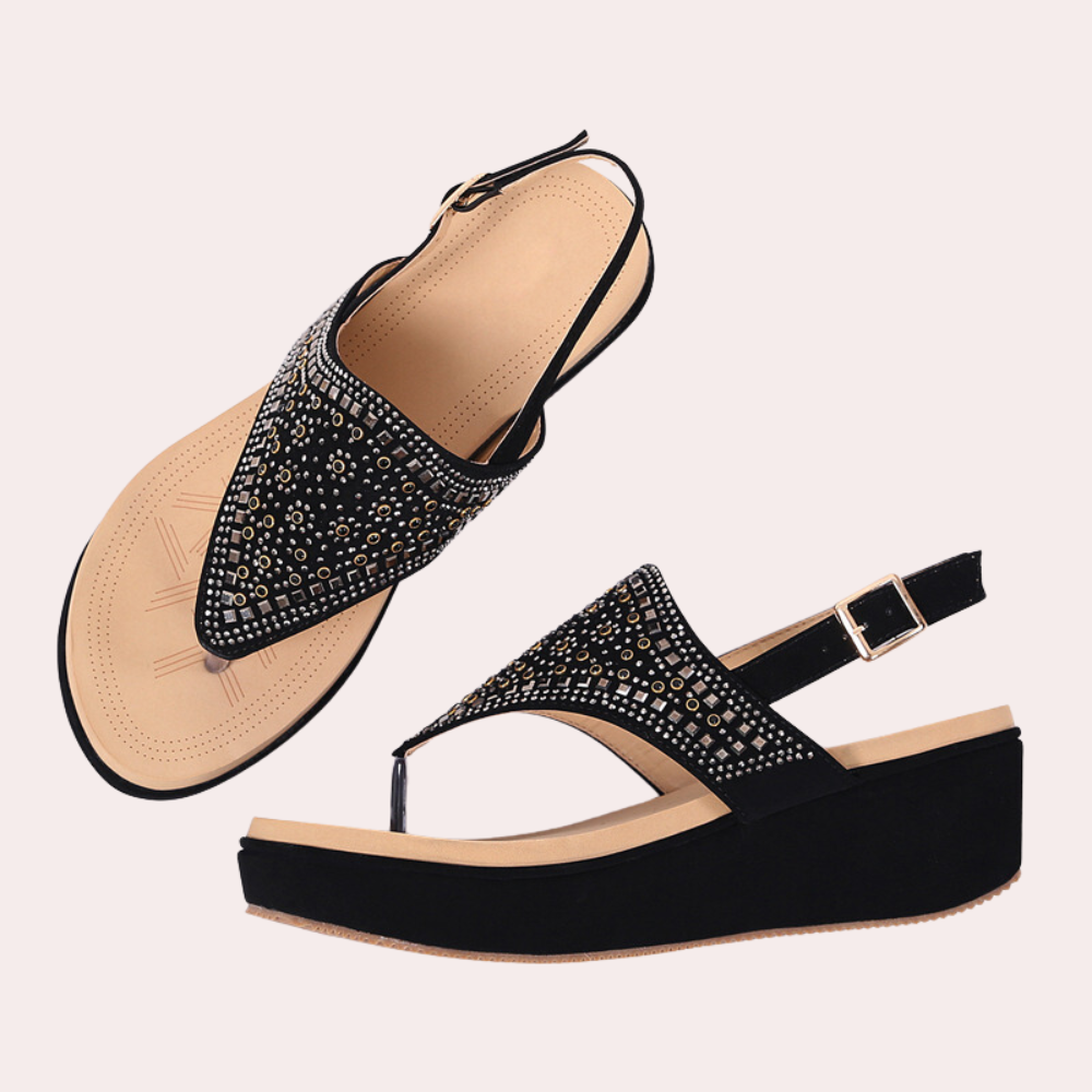 Women's Shimmering Glitter Slippers – Soft Sole, Durable Straps, Versatile Design – Ideal for Summer Outings and Casual Wear, Available in Multiple Colors