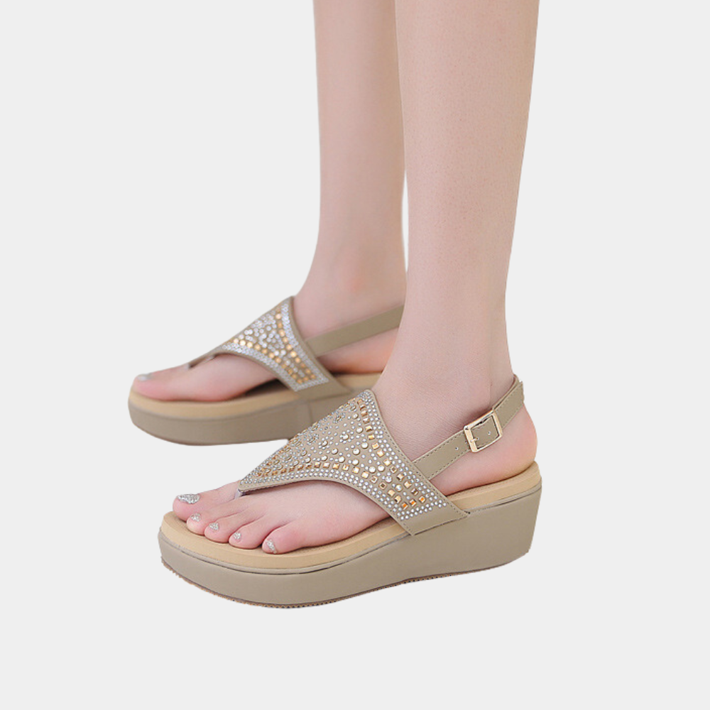 Women's Shimmering Glitter Slippers – Soft Sole, Durable Straps, Versatile Design – Ideal for Summer Outings and Casual Wear, Available in Multiple Colors