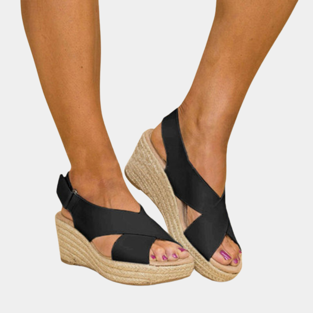 Jezlin - Comfortable wedge heel sandals for women