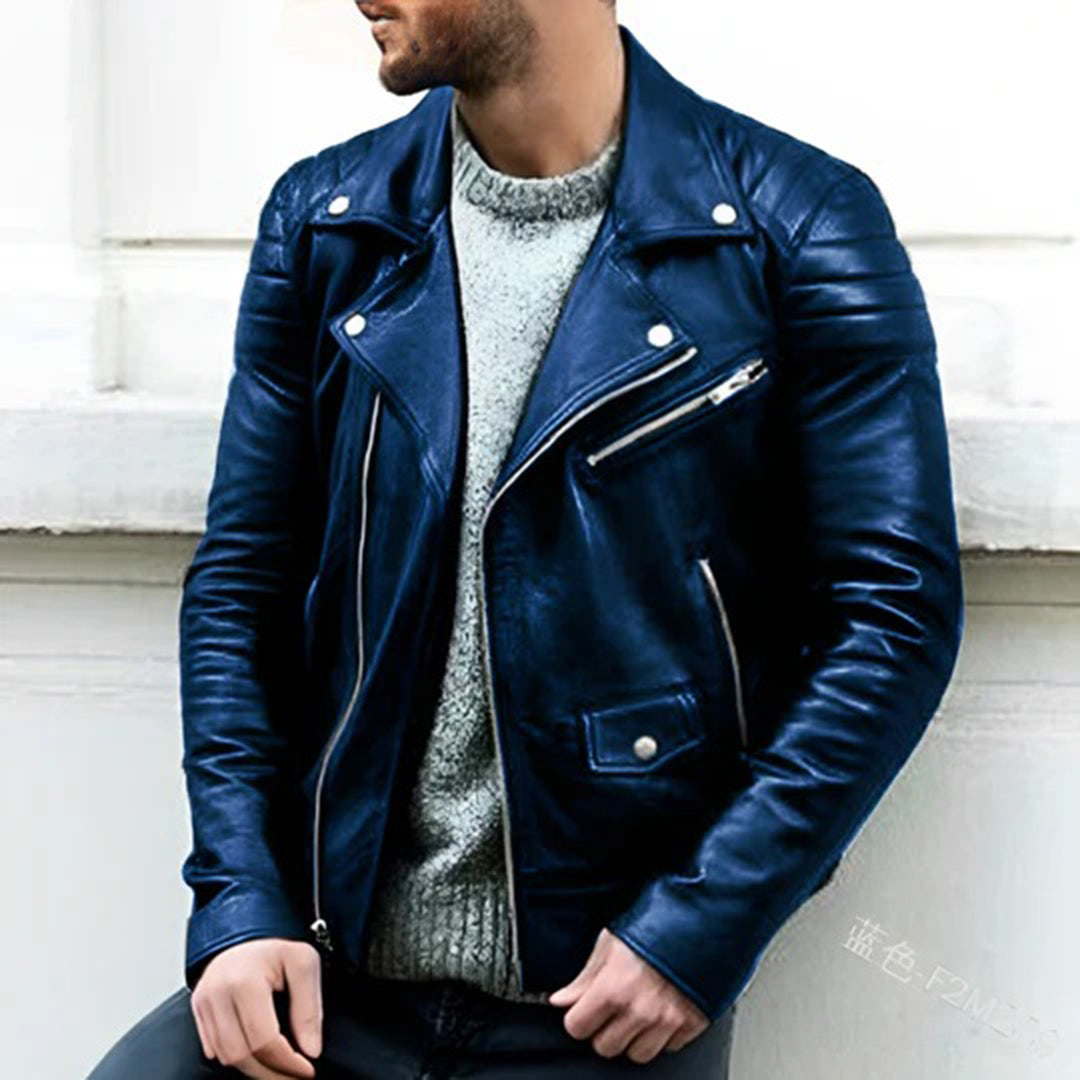 Gilbert - Leather biker jacket