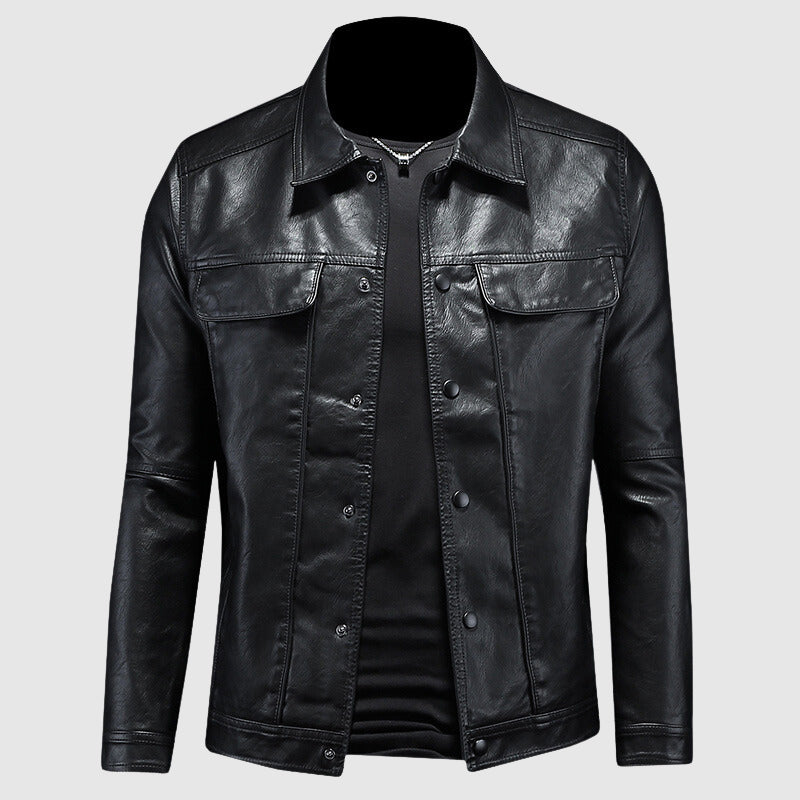 Giles - Leather biker jacket