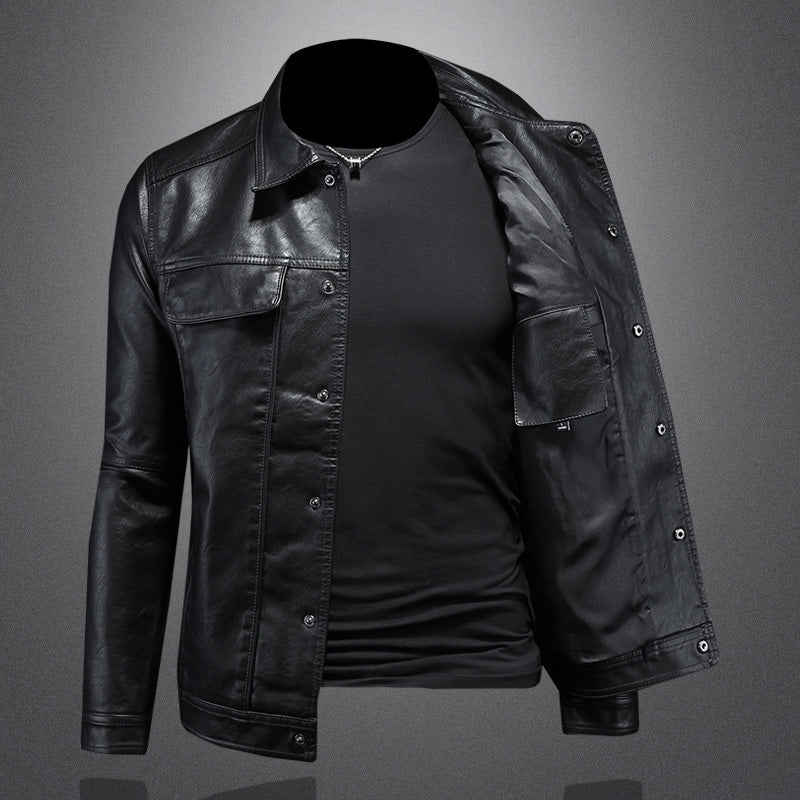 Giles - Leather biker jacket