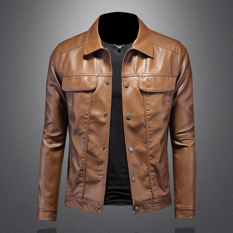 Giles - Leather biker jacket