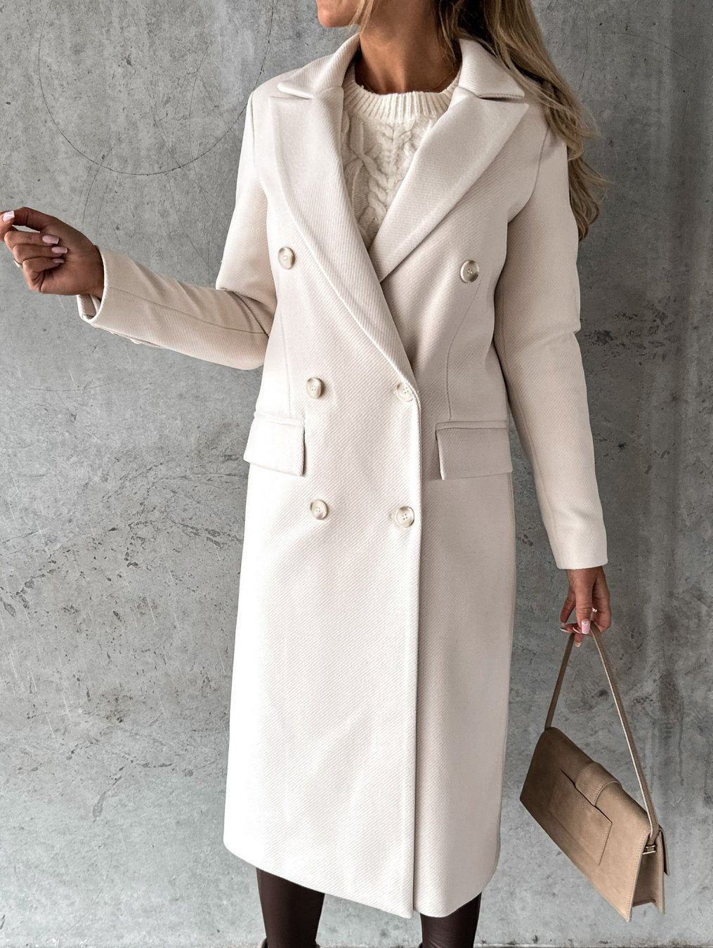 Walcey - Elegant Long Trench Coat for Women