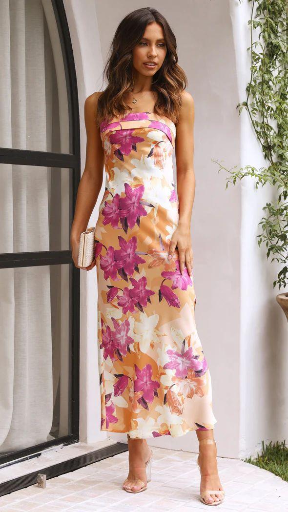 Gabriella | Silk Maxi Dress