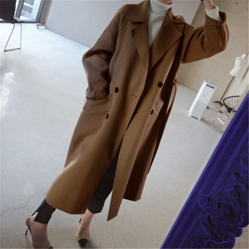 Esmee - Elegant Wool Trench Coat for Women