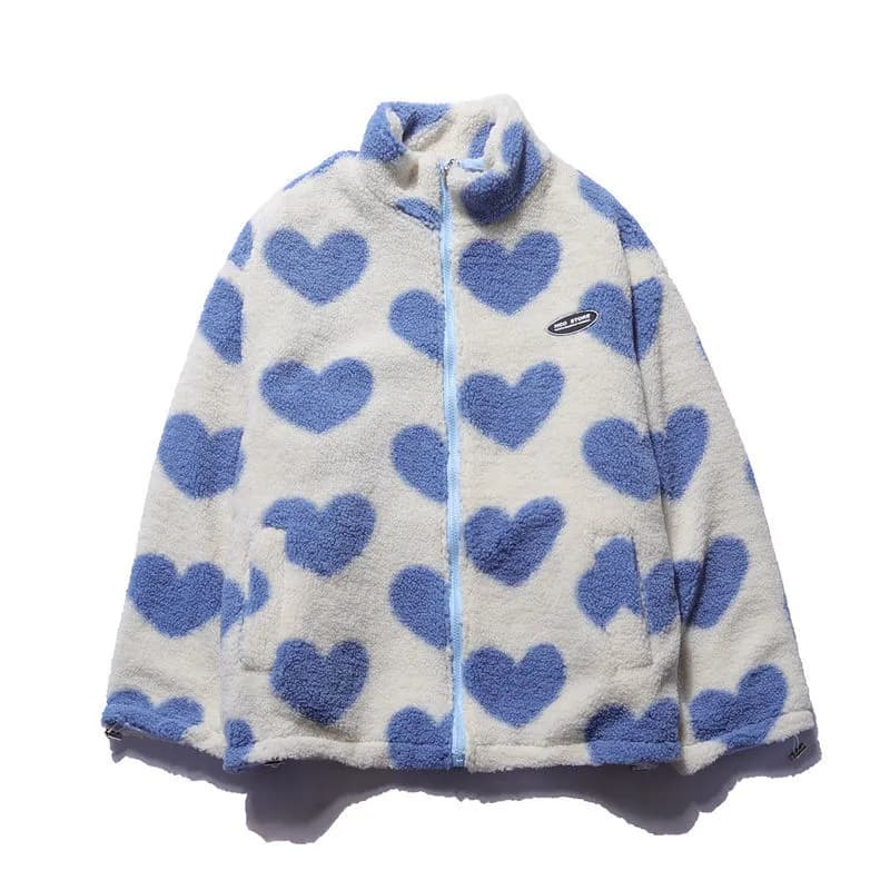 Billie -  Double-sided heart coat for Women