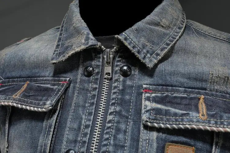 Tarkyn - Retro Denim Jacket for Men