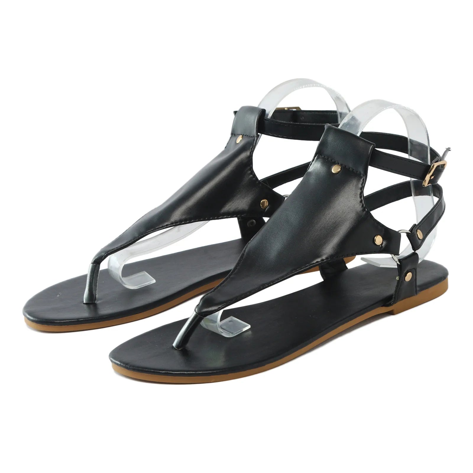 Murron - Women's flat sandals with buckle straps