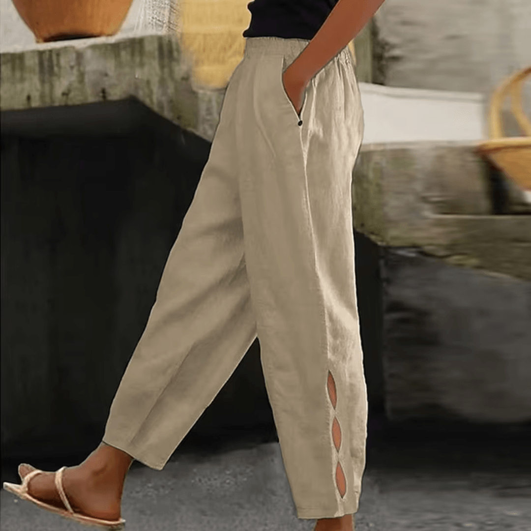 Elise | Cotton-Linen Pants