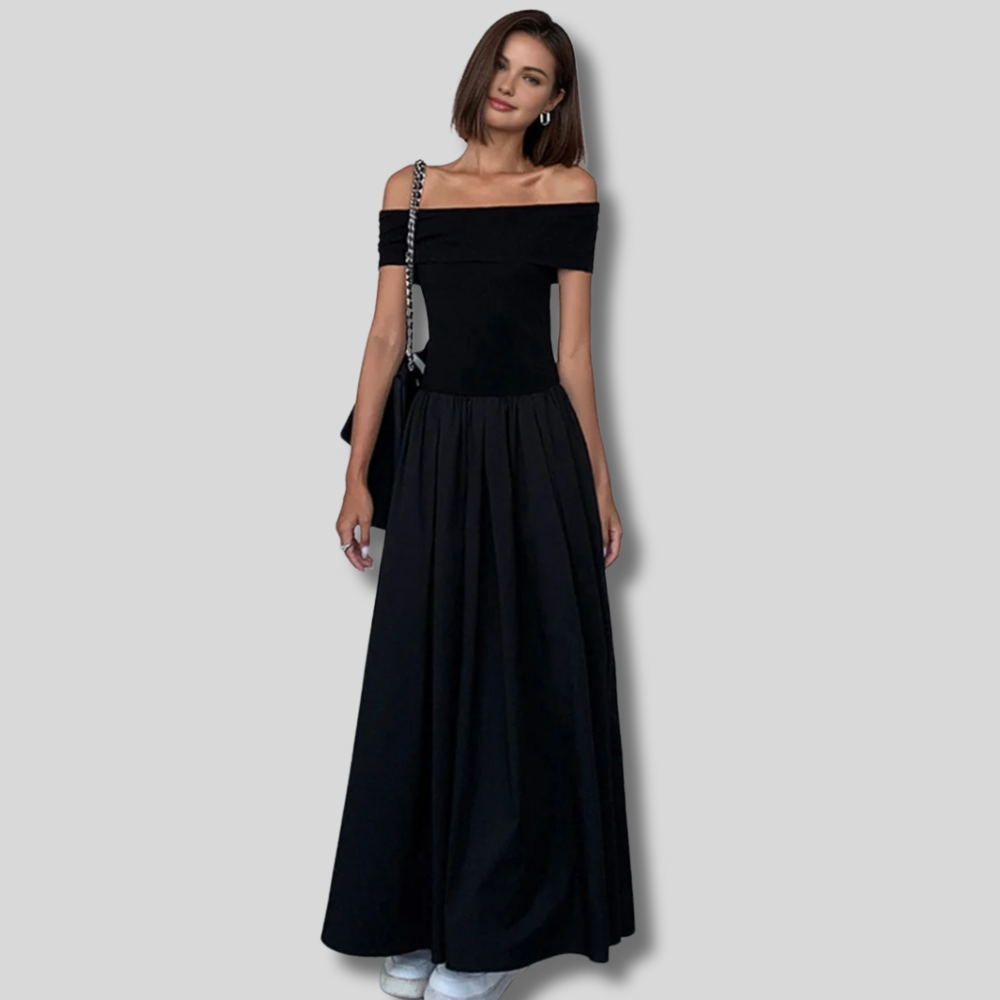 Luna | Off-Shoulder Maxi Dress With Timeless Elegance | Women's Dress