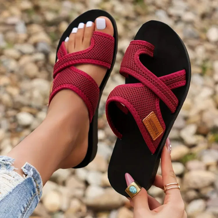 Lyn | Mesh Slide Sandals