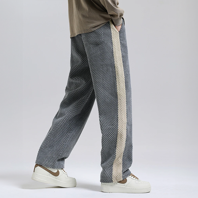 Keith - Corduroy Waffle Jogging Trousers For Men