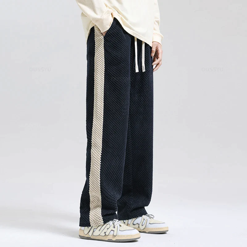 Keith - Corduroy Waffle Jogging Trousers For Men