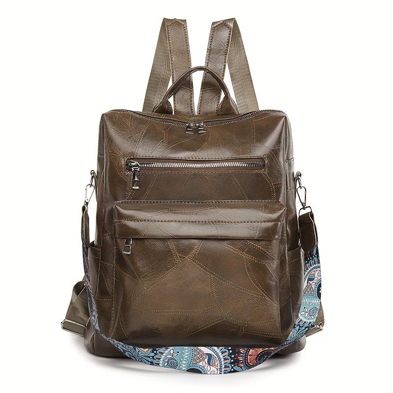 Convertible Retro Leather Backpack For Women