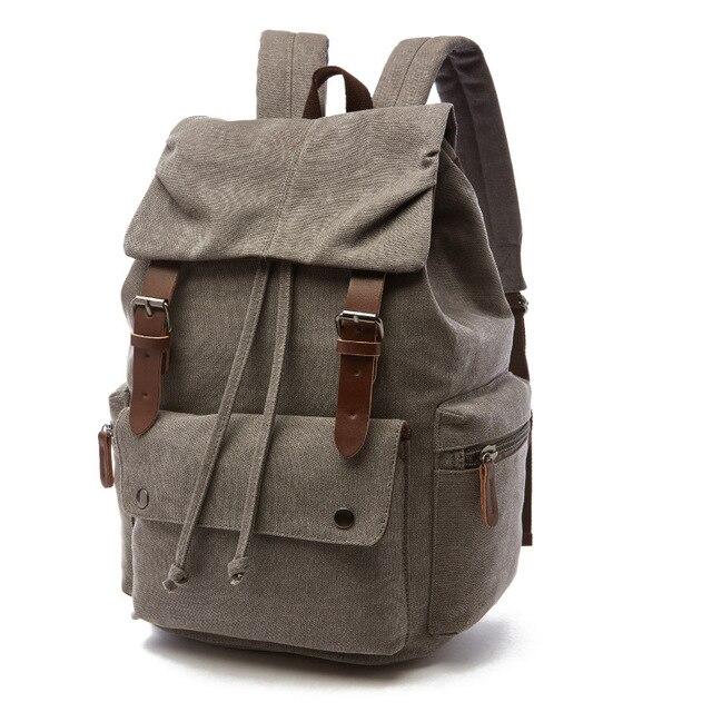 Large Vintage Canvas Backpack