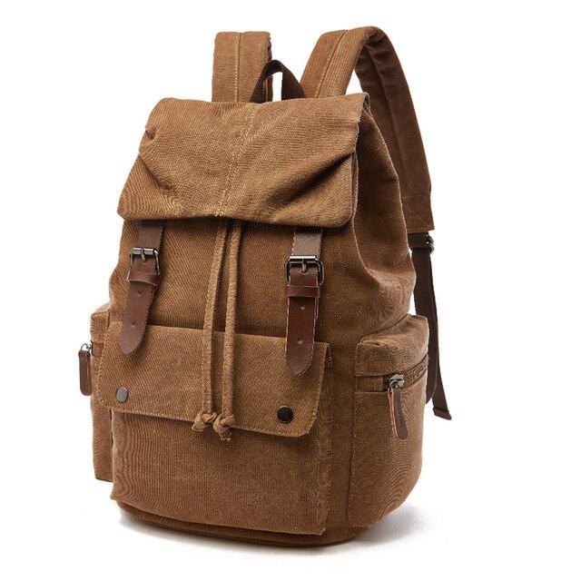 Large Vintage Canvas Backpack