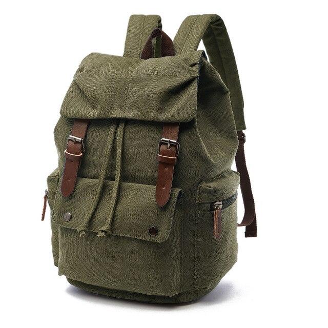 Large Vintage Canvas Backpack