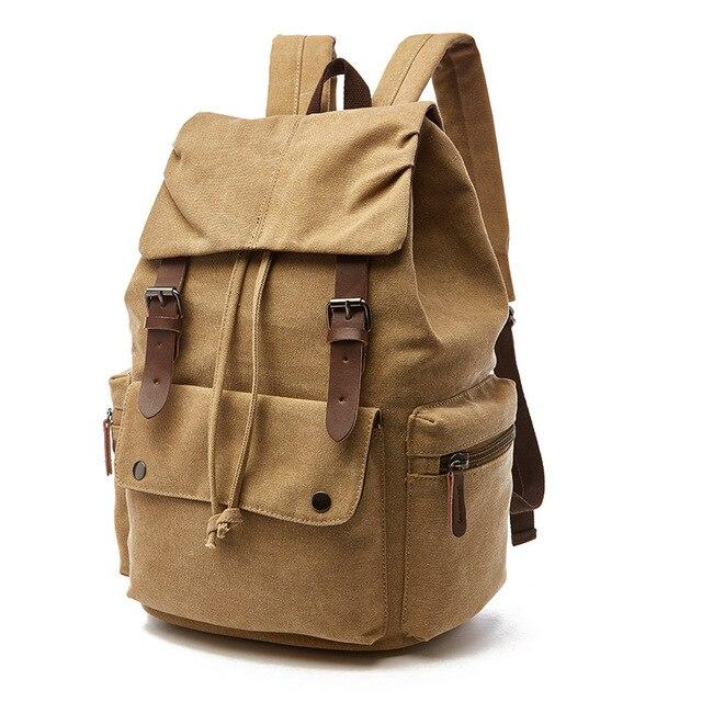 Large Vintage Canvas Backpack